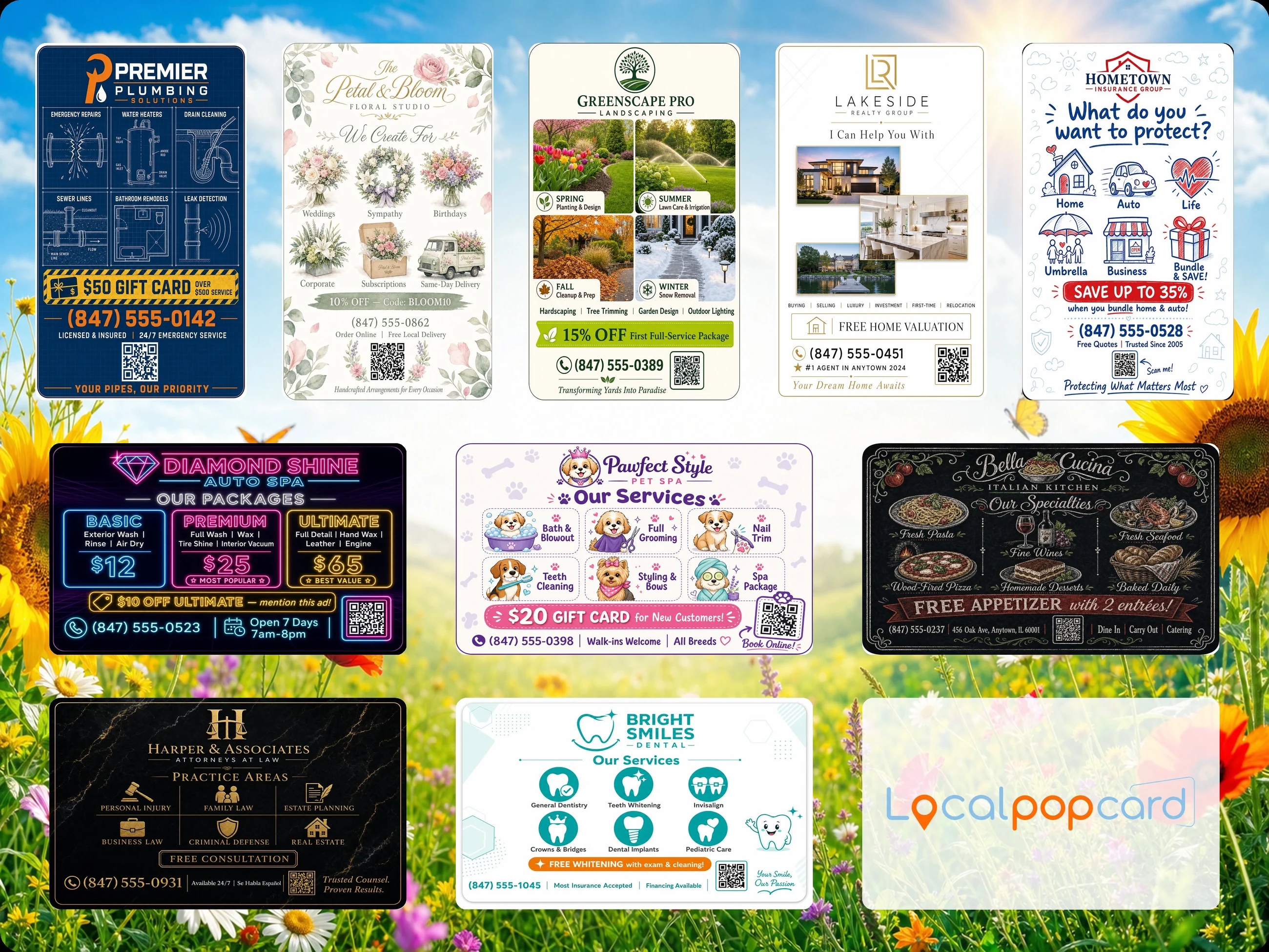 LocalPopCard Mailer — Back